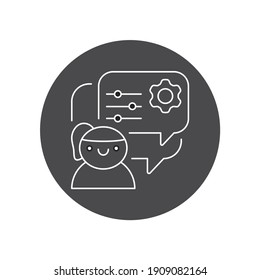 Symbol für Anpassungsfähigkeit schwarz-glyph-Symbol Geschäftskorrespondenz. Weiche Fähigkeiten. Piktogramm für Web, mobile App, Promo.