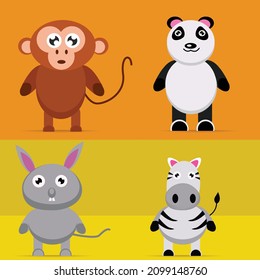 character Animal Asset illustration for nft and animation 