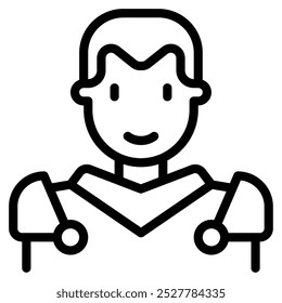 Character Avatar Gaming vector icon illustration