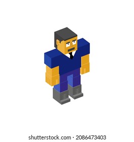avatar de caracteres sobre fondo blanco