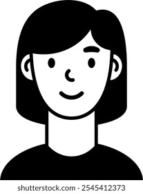 Personaje Avatar Vector. Persona, perfil, pelo.