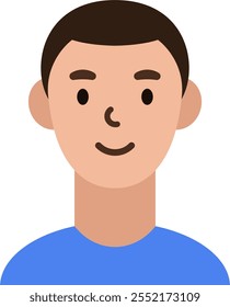 character avatar vector. person, profile, hair.