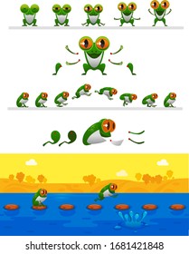 Character and background for games and mobile applications.
Game character prepared for animation.