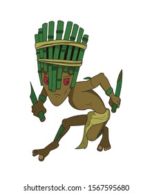 Character With a Bamboo Theme