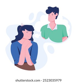 Character based flat illustration of logging