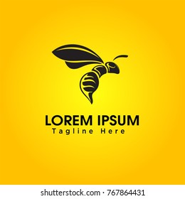 character Bee art logo