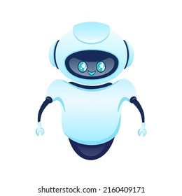 Character bot for mobile app design. Artificial intelligence.