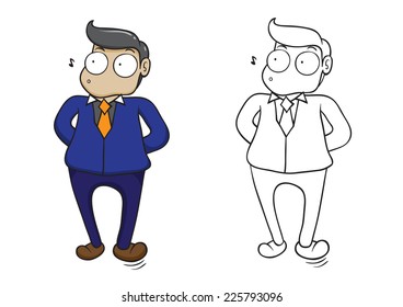 Character of businessman vector cartoon
