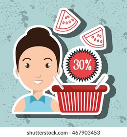 character buy discount fruit vector illustration graphic