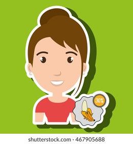 character buy discount fruit vector illustration graphic