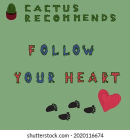 the character cactus motivates for a better life