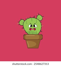 Character Cactus Vector Art, Icons, and Graphics