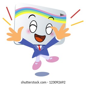 Character of the card form - Happy
