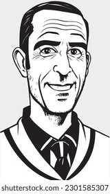 character caricatures black and white