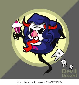 Character Cartoon Devil Dessert.