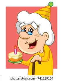 Old Lady Birthday Images Stock Photos Vectors Shutterstock