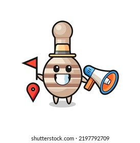 Character cartoon of honey dipper as a woodcutter , cute design