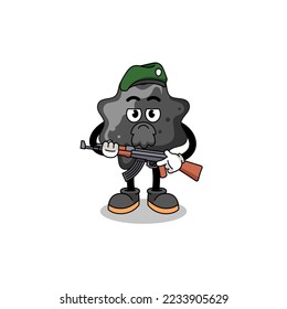 Character cartoon of ink as a special force , character design