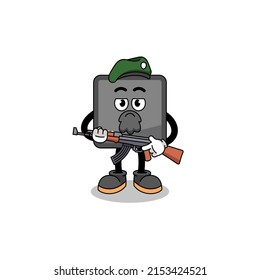 Character cartoon of keyboard control button as a special force , character design