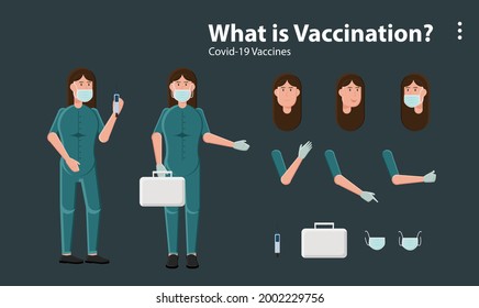 character cartoon vector design icon background flat set fantasy avatar profile face people logo illustration style human outfit wallpaper fashion medicine virus doctor hospital mask corona covid flu