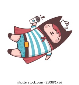 Character Cat sea