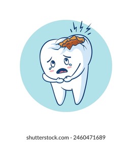 character with cavities who feels pain but is still cute