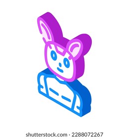 vector de icono isométrico del robot de chat de caracteres. signo del robot de chat de caracteres. ilustración de símbolo aislado