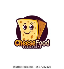 
Character Cheese logo design concept vector. Creative Cheese food Logo Design Template