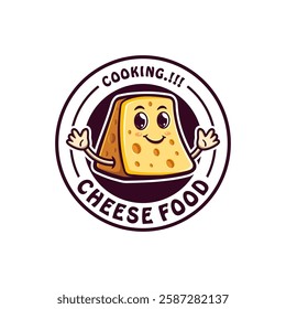 
Character Cheese logo design concept vector. Creative Cheese food Logo Design Template