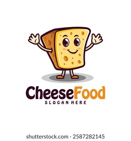 
Character Cheese logo design concept vector. Creative Cheese food Logo Design Template