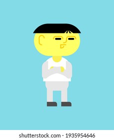  Character from China. vector illustration