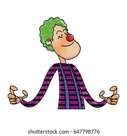 character clown circus juggler cheerful image