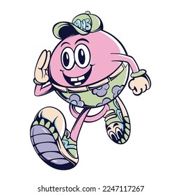 Character cute aset vector art