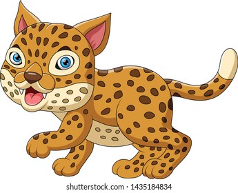 character cute baby leopard cartoon