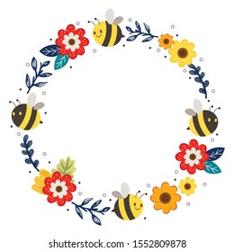 Bee Border Images, Stock Photos & Vectors | Shutterstock