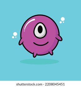character cute design, purple color, you can use the design on packaging paper,postcard,baby clothing.Clipart.Kid graphic.Isolated.Vector.Illustration.