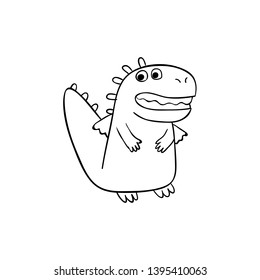 Character Cute Dragon Funny Doodle Crazy