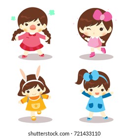 Character cute girls