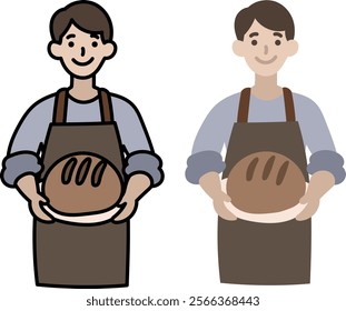character design of bakery cafe