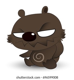 Character design bears cruelty.Vector EPS10