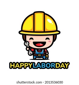 diseño de caracteres celebrando el día del trabajo