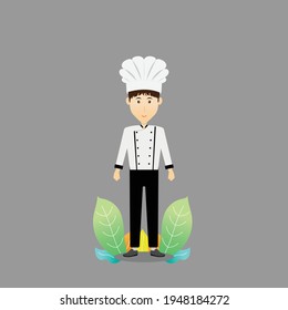 the character design of a cook chef