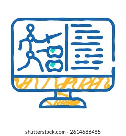 character design game development doodle icon sketch vector. character design game development sign. isolated symbol illustration