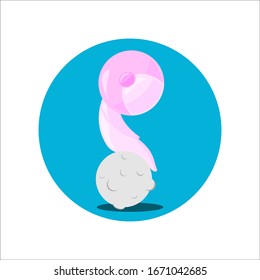 Character design with a little astronaut theme is perfect for children's books, posters, t-shirt.