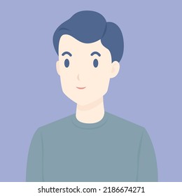 Hombre de diseño de personajes con camiseta. Ilustración vectorial.