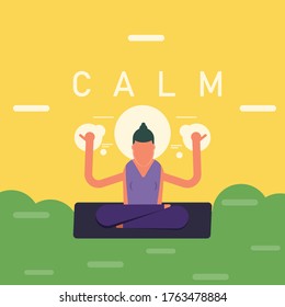 character design outside make yoga
