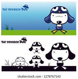 Character design the penguin dog.
