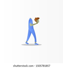 Character design of people with various activities