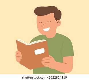 character design reading a book