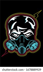 character design, separate color design, skull style, ready to print, multipurpose design, great for t-shirt and screen printing.